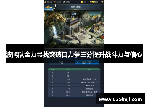 波鸿队全力寻找突破口力争三分提升战斗力与信心
